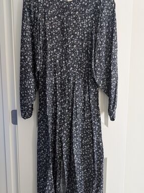 H&M Black Floral Maxi Dress